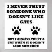 Vertrauen in Cats Funny Poster (Vorne)