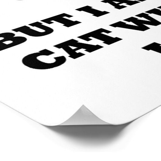 Vertrauen in Cats Funny Poster (Ecke)