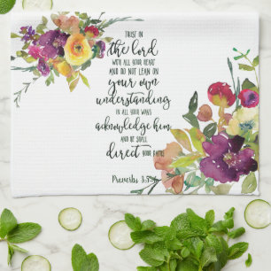 Vertrauen in das Blumenküchentuch von Lord Geschirrtuch