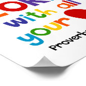 Vertrauen in das Christliche Bibelverse Lord Kids Poster (Ecke)