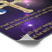 Vertrauen in das Christliche Lord Poster (Ecke)