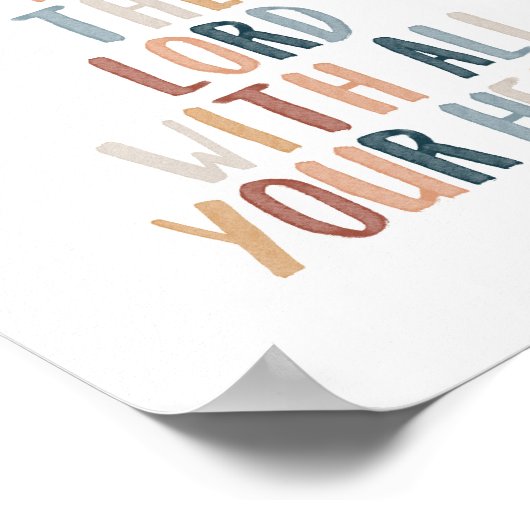 Vertrauen in das Lord Poster (Ecke)