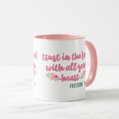 Vertrauen in das Lord Proverb // Bible Verse Tasse (VorderseiteRechts)
