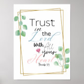 Vertrauen in das Lord Proverbs 3:5 Poster (Vorne)