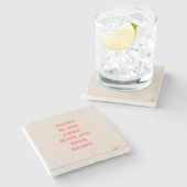 Vertrauen in das Lord Sprichwort 3:5-6 Bible Verse Steinuntersetzer (Seitenansicht)