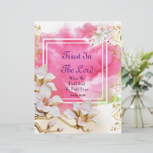 Vertrauen in das Personalisierte Lord Paper (Stehend Vorderseite)