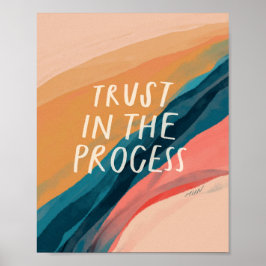 Vertrauen in das Prozessplakat Poster