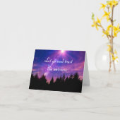 Vertrauen in das Universum Karte (Gelbe Blume)