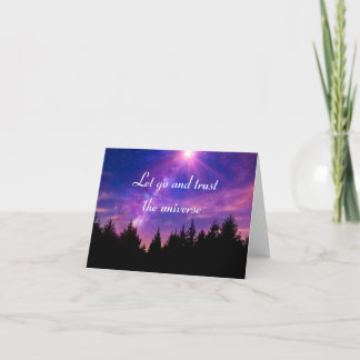 Vertrauen in das Universum Karte