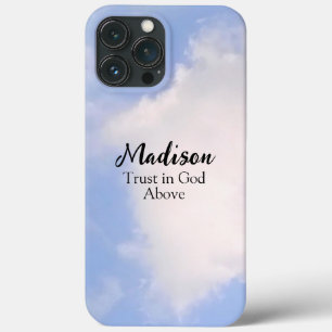 Vertrauen in den Blue Sky Individuelle Name Inspir Case-Mate iPhone Hülle