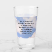 Vertrauen in den Blue Sky Individuelle Name Inspir Glas (Rückseite)