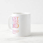 Vertrauen in den Christlichen Herrn Jesus Gott Sch Kaffeetasse (Vorderseite Links)