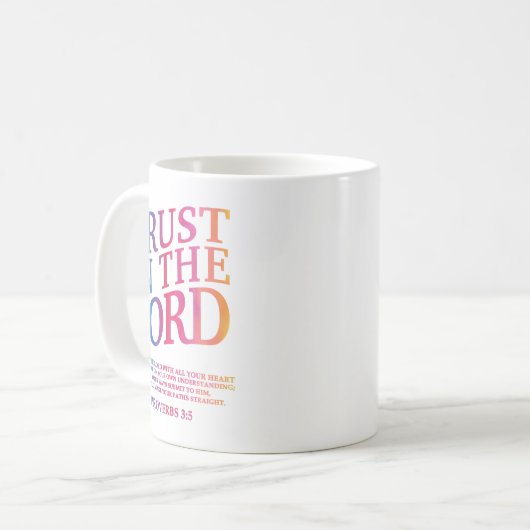 Vertrauen in den Christlichen Herrn Jesus Gott Sch Kaffeetasse (Vorderseite Links)