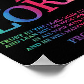 Vertrauen in den Christlichen Herrn Jesus Gott Sch Poster (Ecke)