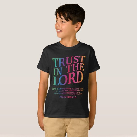 Vertrauen in den Christlichen Herrn Jesus Gott Sch T-Shirt (Vorne ganz)