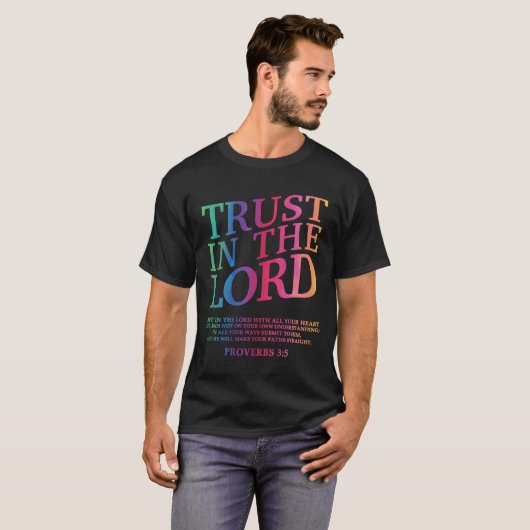 Vertrauen in den Christlichen Herrn Jesus Gott Sch T-Shirt (Vorne ganz)