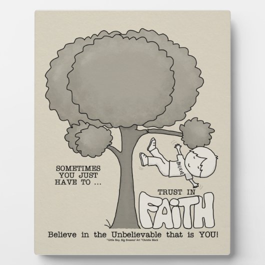 Vertrauen in den Glauben Fotoplatte (Vorderseite)