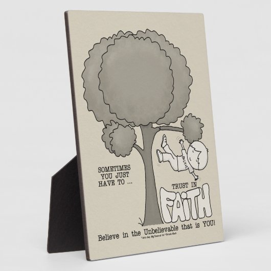 Vertrauen in den Glauben Fotoplatte (Seite)