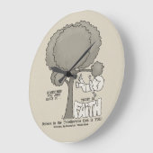 Vertrauen in den Glauben Große Wanduhr (Winkel)