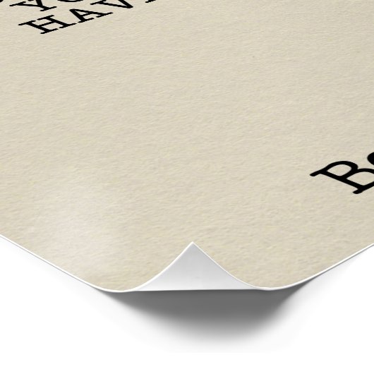 Vertrauen in den Glauben Poster (Ecke)