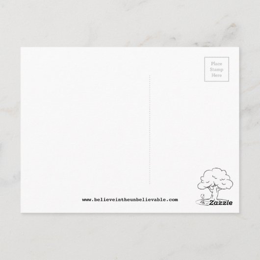 Vertrauen in den Glauben Postkarte (Rückseite)