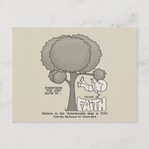 Vertrauen in den Glauben Postkarte