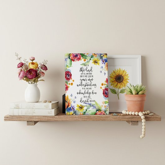 Vertrauen in den Herrn Fotoplatte