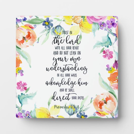 Vertrauen in den Herrn Fotoplatte (Vorderseite)