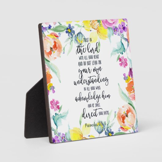 Vertrauen in den Herrn Fotoplatte (Vorderseite)