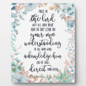 Vertrauen in den Herrn Fotoplatte (Vorderseite)