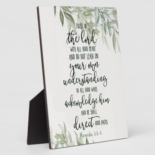 Vertrauen in den Herrn Fotoplatte (Seite)