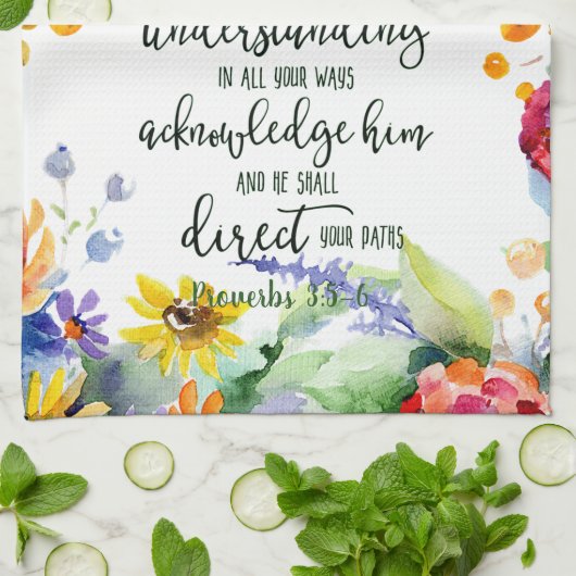 Vertrauen in den Herrn Geschirrtuch (Gefaltet)