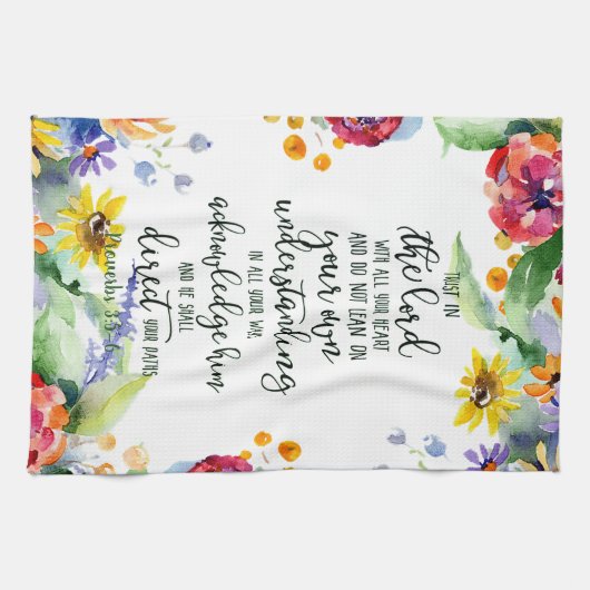 Vertrauen in den Herrn Geschirrtuch (Horizontal)