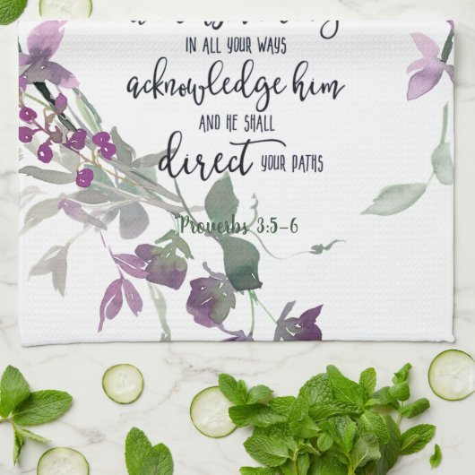 Vertrauen in den Herrn Geschirrtuch (Gefaltet)