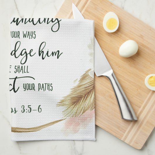 Vertrauen in den Herrn Geschirrtuch (Viertel Falte)