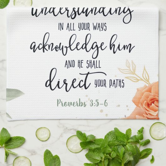 Vertrauen in den Herrn Geschirrtuch (Gefaltet)