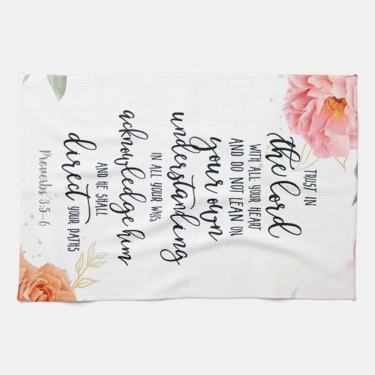 Vertrauen in den Herrn Geschirrtuch (Horizontal)