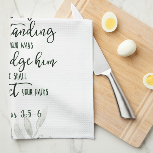 Vertrauen in den Herrn Geschirrtuch (Viertel Falte)