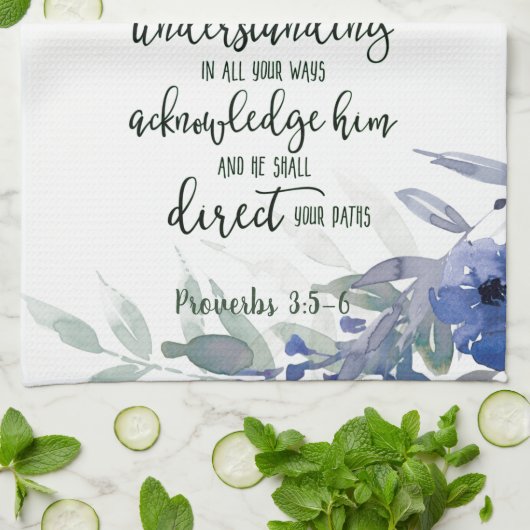 Vertrauen in den Herrn Geschirrtuch (Gefaltet)