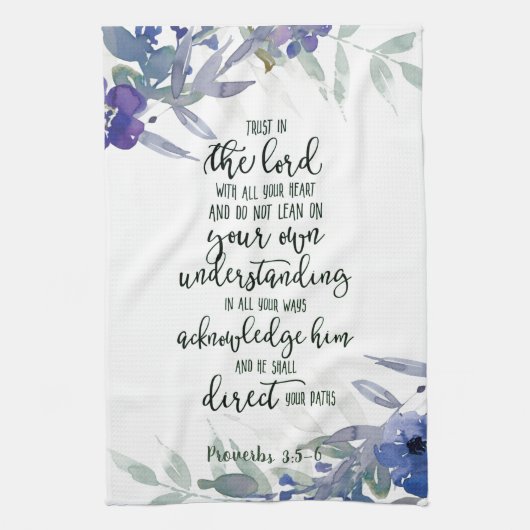 Vertrauen in den Herrn Geschirrtuch (Vertikal)