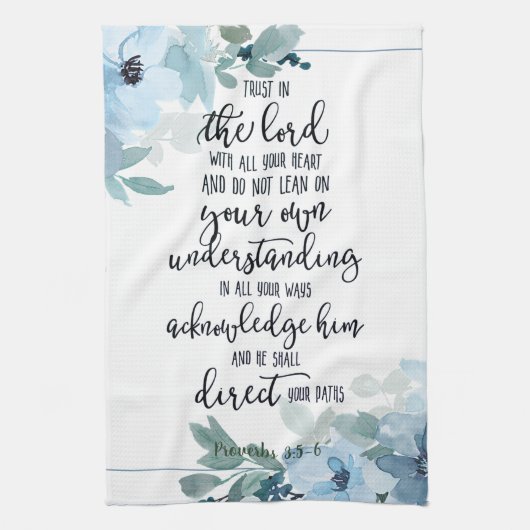 Vertrauen in den Herrn Geschirrtuch (Vertikal)