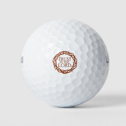Vertrauen in den Herrn Golfball (Vorderseite)