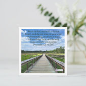 "Vertrauen in den Herrn" Inspirative Mitteilungska Einladung (Stehend Vorderseite)