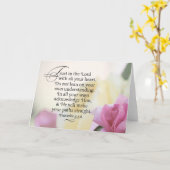 Vertrauen in den Herrn Karte (Gelbe Blume)