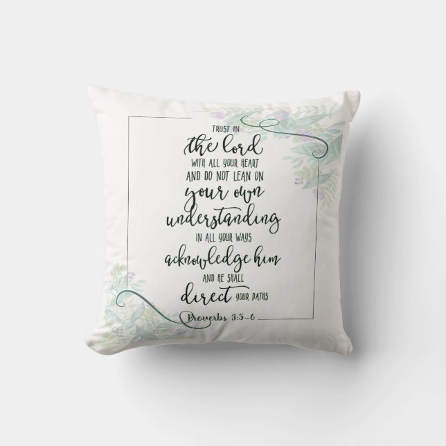 Vertrauen in den Herrn Kissen (Vorderseite)