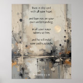 Vertrauen in den Herrn mit all deinem Herzangebot Poster (Vorne)