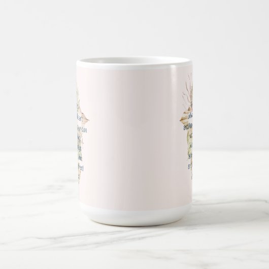 Vertrauen in den Herrn mit all Euren Heart-Schrift Kaffeetasse (Mittel)
