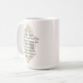 Vertrauen in den Herrn mit all Euren Heart-Schrift Kaffeetasse (Vorderseite Links)