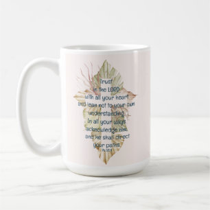 Vertrauen in den Herrn mit all Euren Heart-Schrift Kaffeetasse