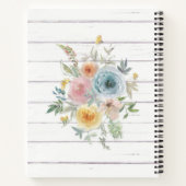 Vertrauen in den Herrn mit Blume auf Holz Notizblock (Rückseite)